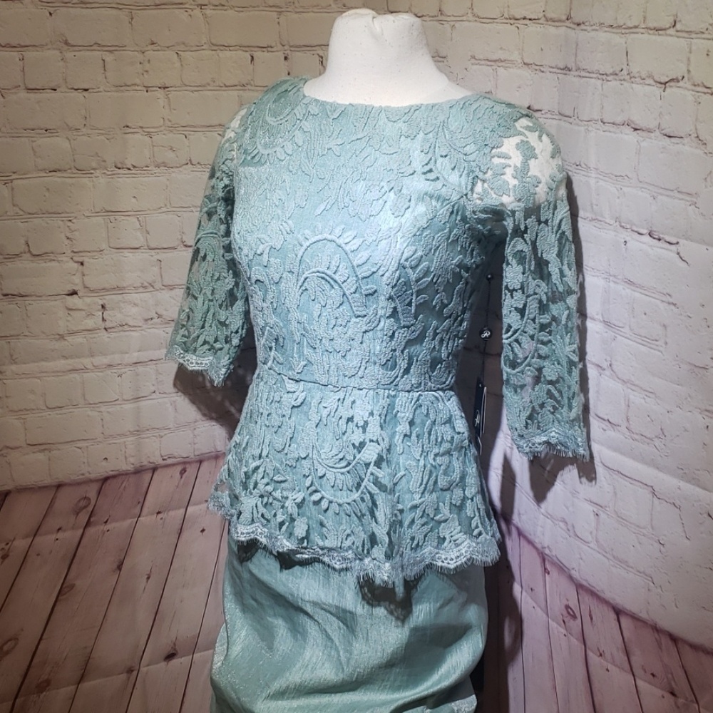 Adrianna papell lace accents dress